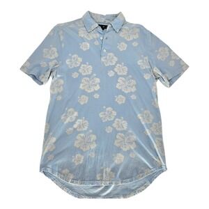Mark McNairy Five Four Cotton Polo Shirt Mens M Coastal Vacation Summer